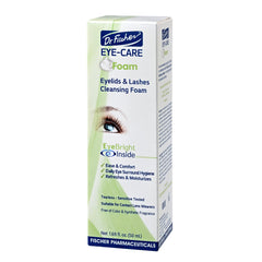 Dr. Fischer safety-tested eye cleanser label visible.