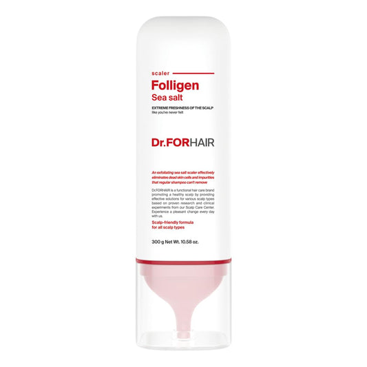 DR.FORHAIR Folligen Sea Salt Scaler bottle for exfoliating scalp and refreshing cleanse