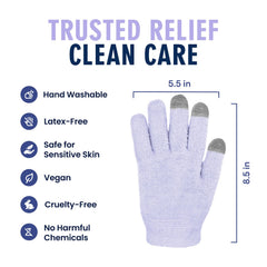 Dr. Frederick's Original Moisturizing Gel Gloves suitable for daily-use therapy for dry hands