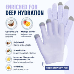 Dr. Frederick's Original Moisturizing Gel Gloves delivering full-hand coverage from palm to fingertips