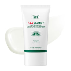 Dr.G R.E.D. Blemish Soothing Up Moisture Sunscreen bottle for daily sun protection