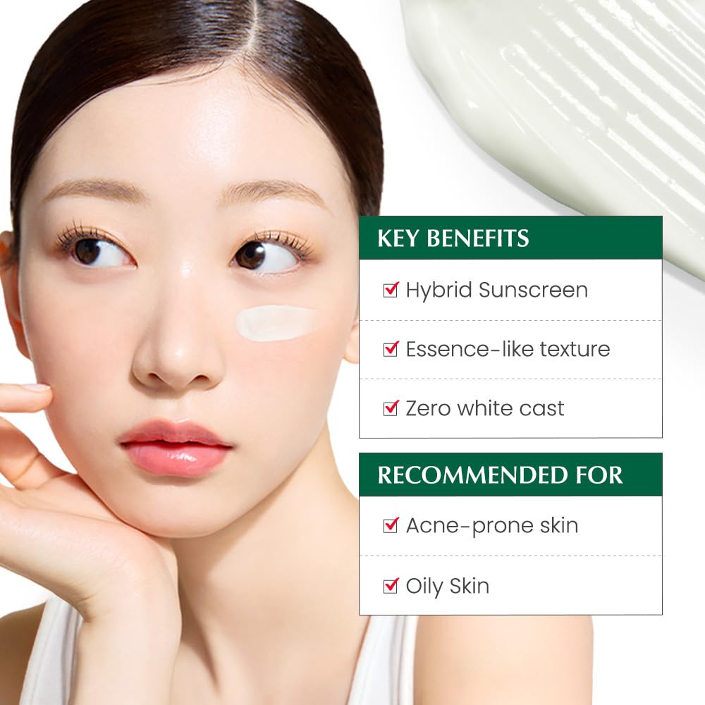 Dr.G R.E.D. sunscreen with azelaic acid ingredient closeup for blemish-prone skin