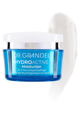 Dr. Grandel Hydro Active Moisturizer application routine shows morning and evening use