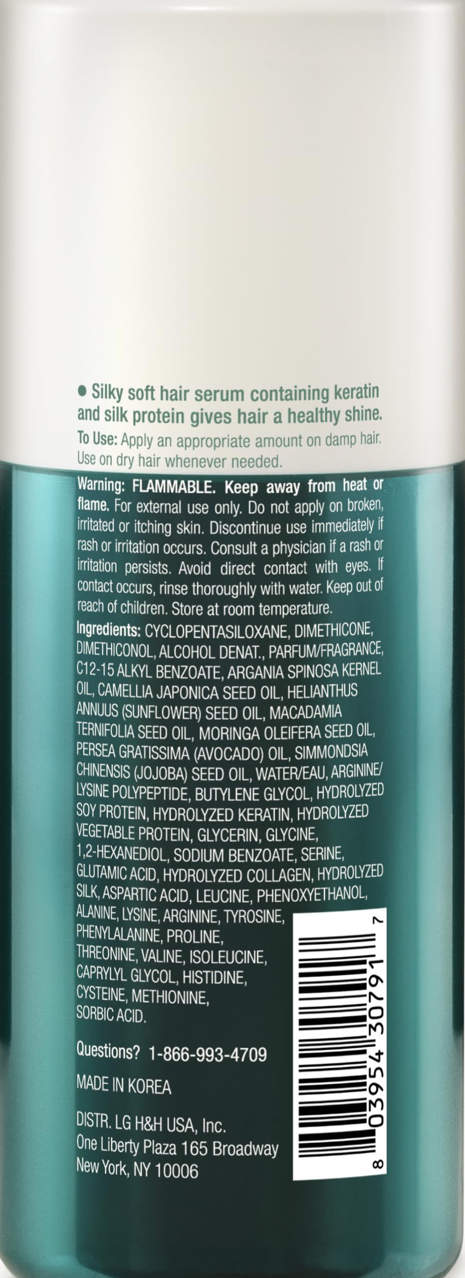 Dr. Groot Bond Serum finish on hair shows subtle shine and smooth texture.