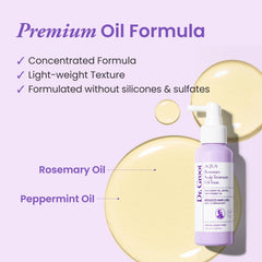Dr.Groot Rosemary Mint Oil Tonic applied to thinning scalp with massage.