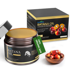 Dr Healdy Batana Oil bottle showcases nourishing formula for hair health