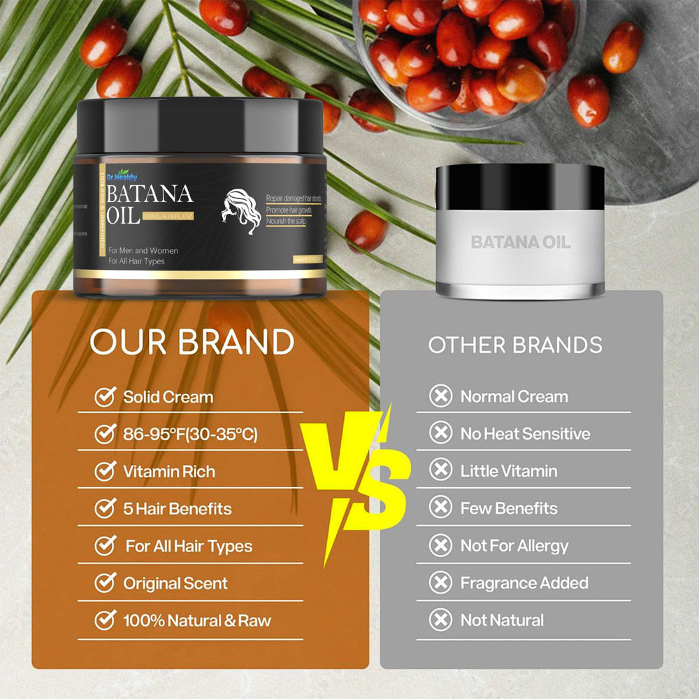 Batana Oil applied to dry hair delivering deep repair and shine.