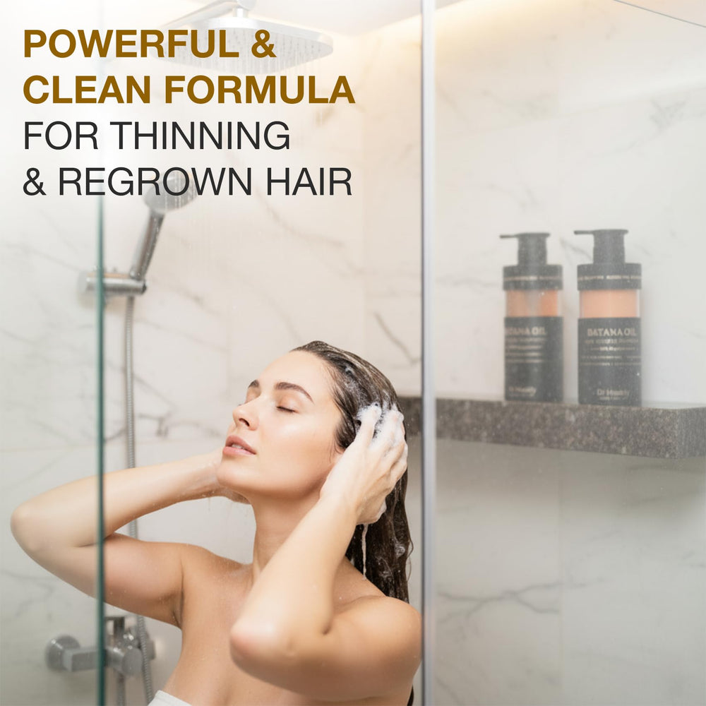 Dr. Healdy Batana Oil Set packaging image signals daily hair care routine.