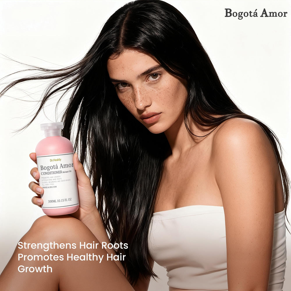 Hair swirl with Dr. Healdy Moisturizing Conditioner, illustrating shine and smoothness.