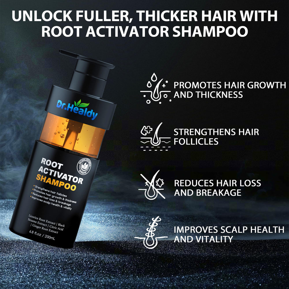 Lush lather from Dr. Healdy Root Activator Shampoo for cleansing