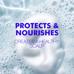 Dr Healdy shampoo label close-up highlighting sulfate-free gentle cleansing.
