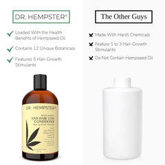 DR. HEMPSTER conditioner applying on hair demonstrates detangling potential