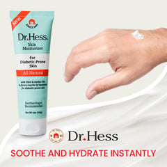 Dr. Hess Skin Moisturizer jar close-up displaying rich texture for dry skin