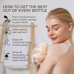 DR. JACOBS NATURALS shea butter aroma with coconut and olive oil cleansing.