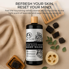 Detail of shea butter moisturizing benefits in DR.JACOBS NATURALS soap