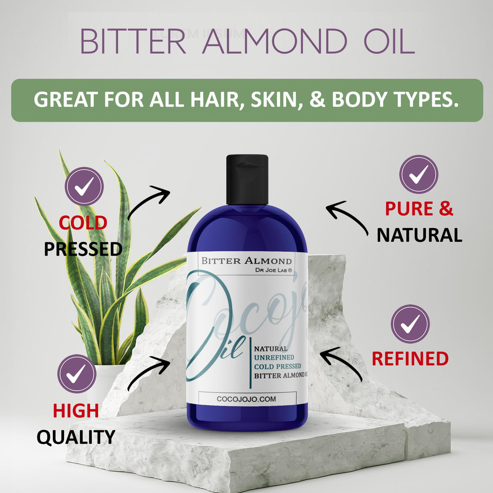 Dr Joe Lab Bitter Almond Oil pour highlights fast-absorbing, non-greasy skincare.