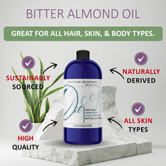 Dr Joe Lab Bitter Almond Oil pours smoothly for easy application.