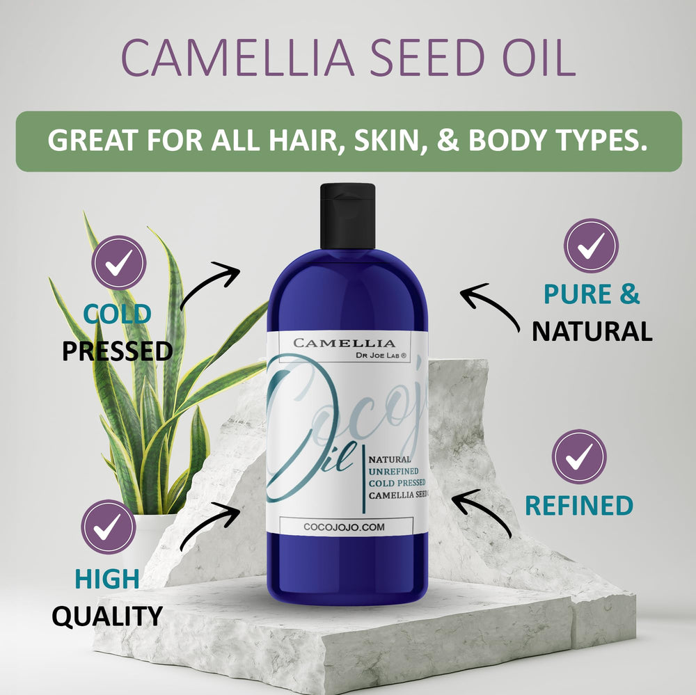Dr Joe Lab Camellia Seed Oil texture closeup highlighting silky, lightweight feel