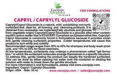 Biodegradable, plant-derived surfactant from Dr Joe Lab Capryl Glucoside.