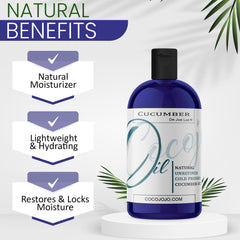 Dr Joe Lab cucumber seed oil on hair illustrating elasticity-friendly conditioning.