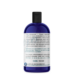 Close-up of label highlights unrefined, extra virgin rosehip oil with natural skincare benefits