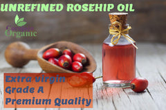 Dr Joe Lab Rosehip Oil packaging with natural elements.