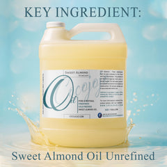 Dr Joe Lab Sweet Almond Oil pour demonstrates easy application for fast hydration