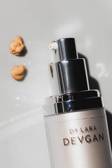 Dr. Lara Devgan Scientific Beauty BB Cream being applied for a natural finish.