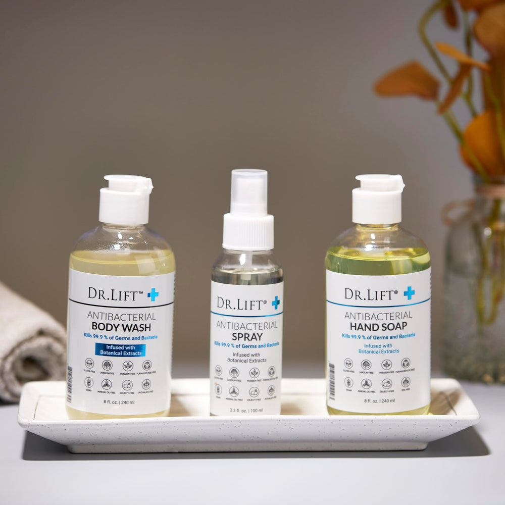 Creamy foamy lather from DR. LIFT body wash for refreshing cleanse