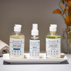 Creamy foamy lather from DR. LIFT body wash for refreshing cleanse