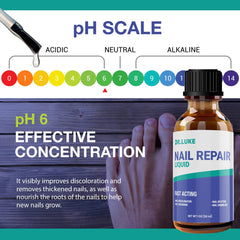 Dr. Luke Nail Repair Liquid cuticles after gentle application.