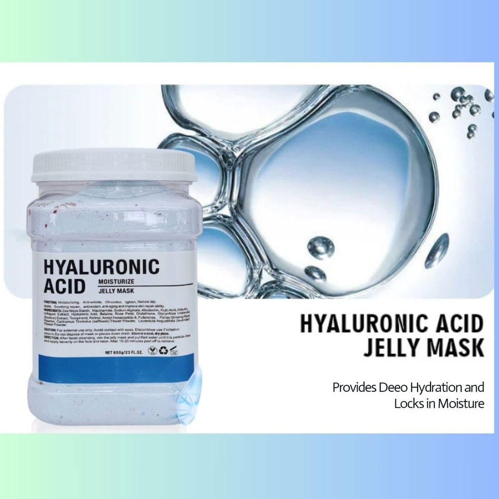 DR MEINAIER jelly mask texture being prepared with water for easy application.