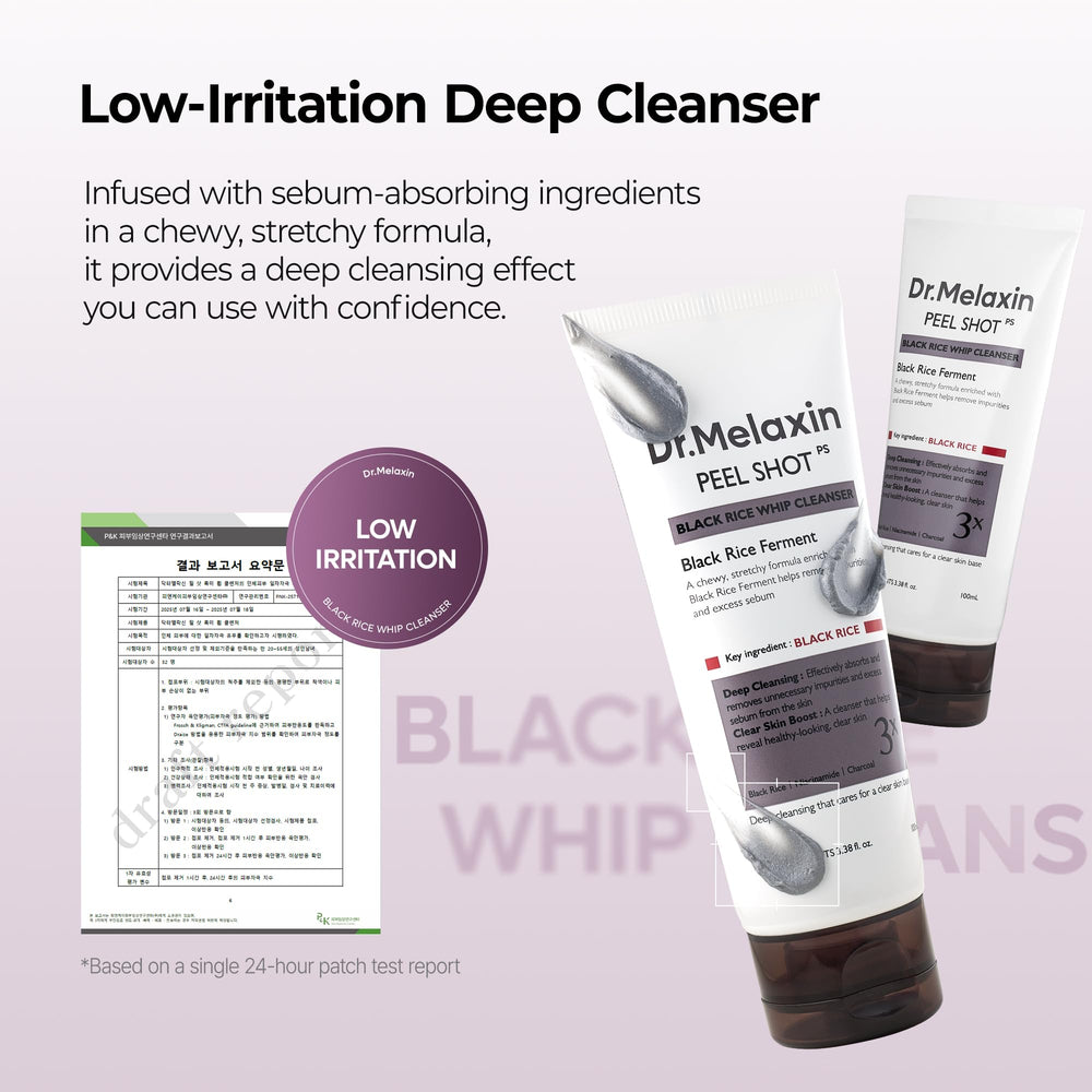 Dr.Melaxin ingredients label close-up highlighting key components.