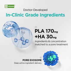 Dr.nineteen CollaBooster Poreshot Cream texture swatch showing silky finish