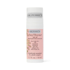 Apply DayThyme SPF 20 under makeup for daytime protection and a smooth base.