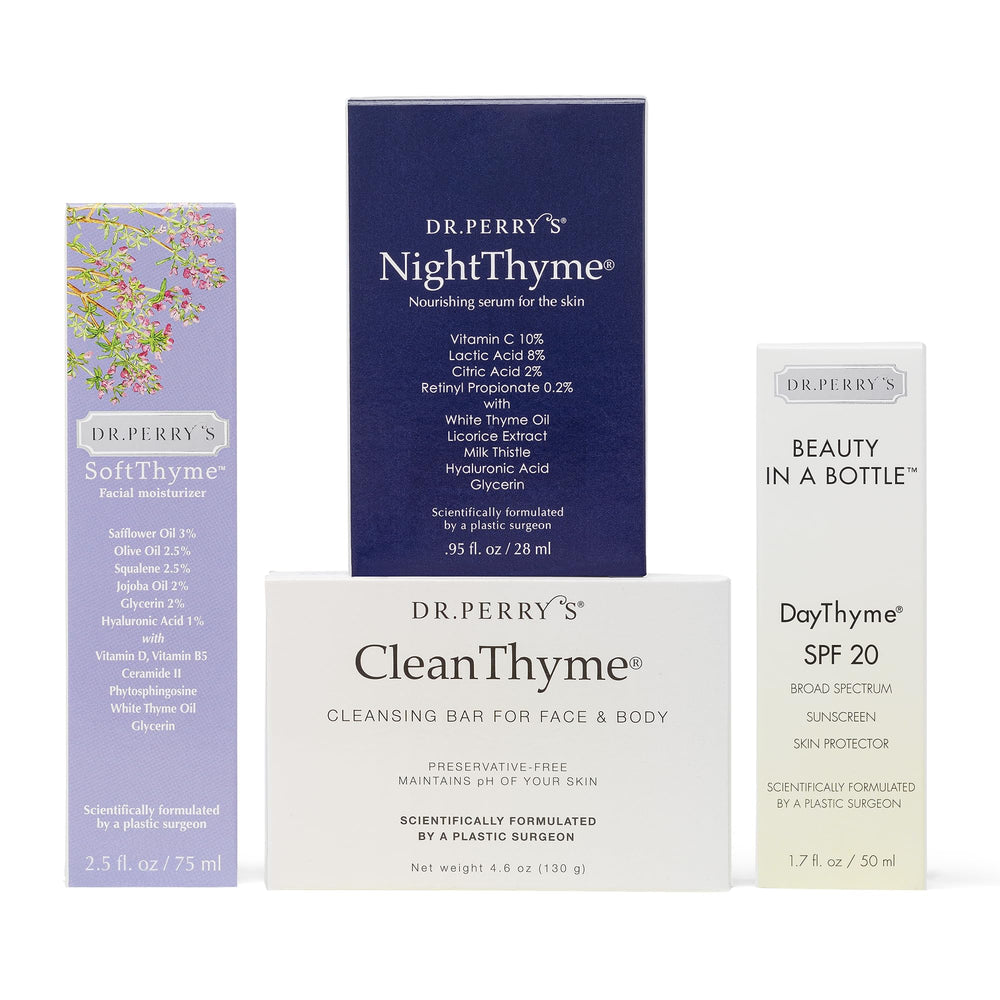 Close-up of thyme, licorice, and milk thistle ingredients
