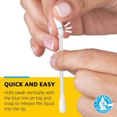 Dr. Piercing Aftercare snap-use design enables quick, mess-free piercing care.