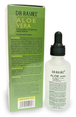 Dr Rashel serum droplets on hand illustrate light, fast-penetrating moisture.