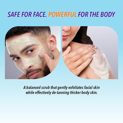 DR.RASHEL De-Tan Scrub glycerin formula delivering hydration.
