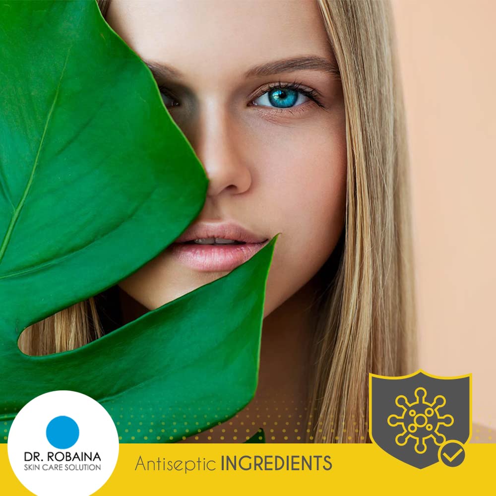 Dr. Robaina sulfur-tea-tree-complex scene communicates scalp-friendly formula