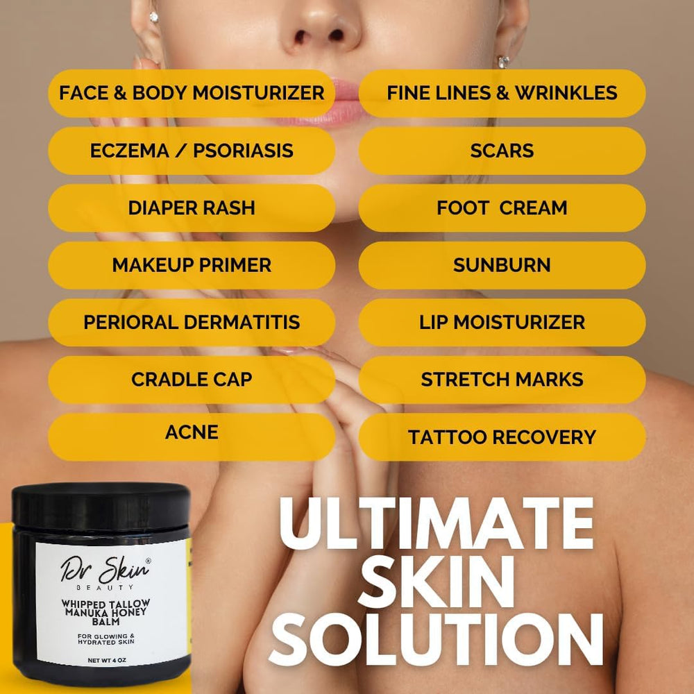 Dr Skin Beauty balm on a dry heel for smoother texture.