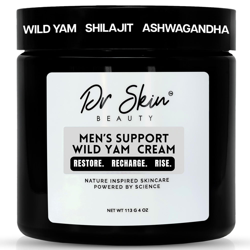 Dr Skin BEAUTY Wild Yam Cream bottle for hormone balance and energy support.