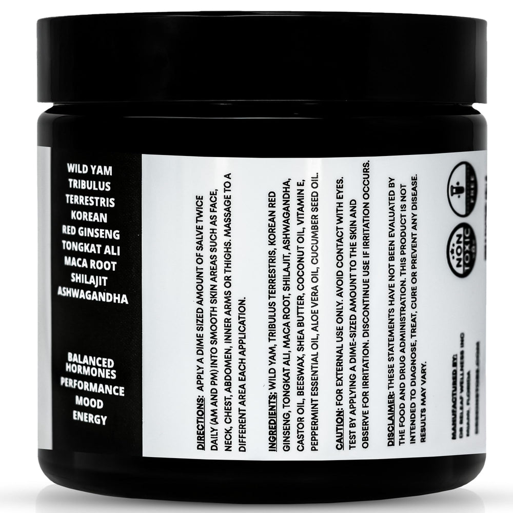 Dr Skin BEAUTY Wild Yam Cream packaging close-up highlighting ingredients.