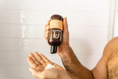In-shower scene emphasizes quick conditioning during daily grooming routine