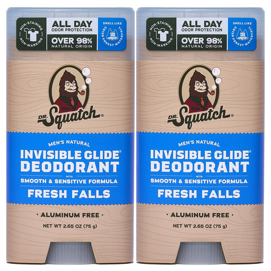 Dr. Squatch Invisible Glide bottle close-up showing smooth, invisible protection.
