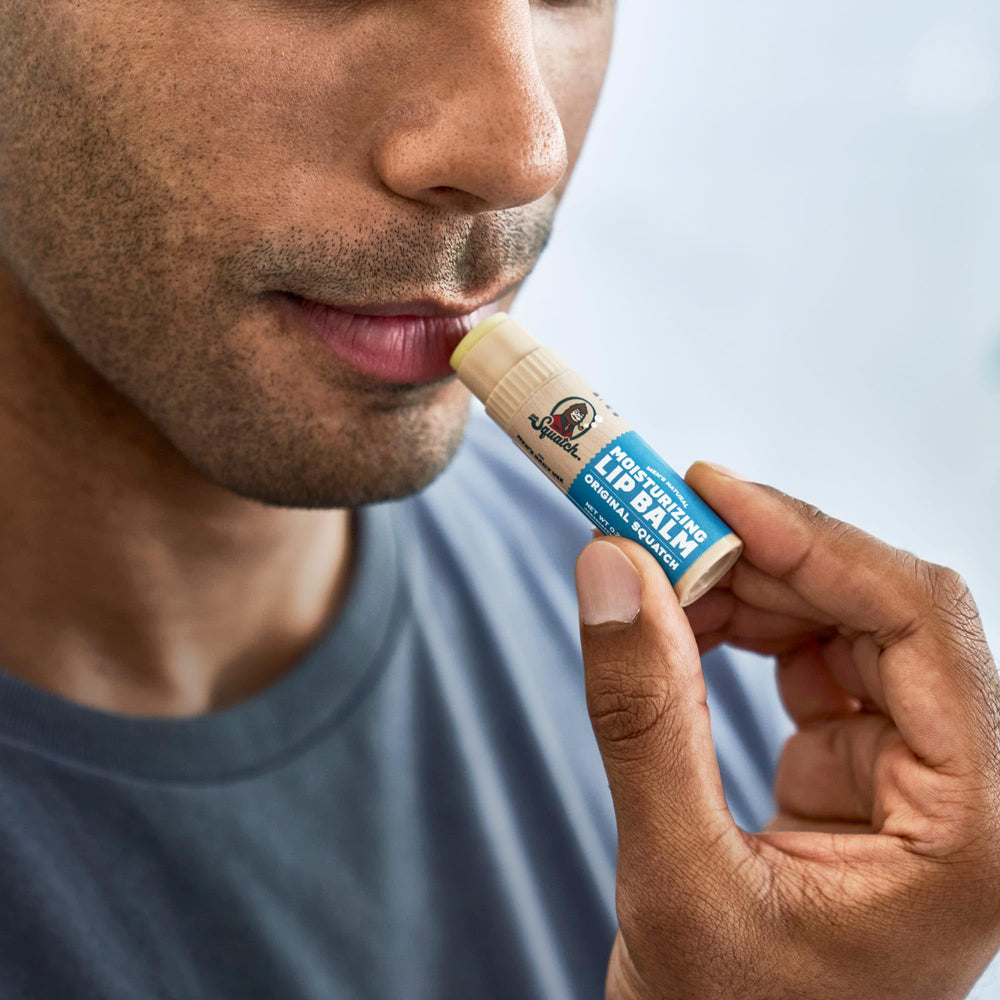 Dr. Squatch lip balm crafted without harmful ingredients for clean daily use.