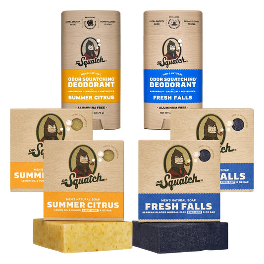 Dr. Squatch Summer Citrus soap bar with natural oils for refreshing cleansing