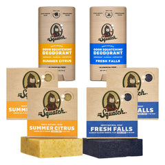 Dr. Squatch Summer Citrus soap bar with natural oils for refreshing cleansing