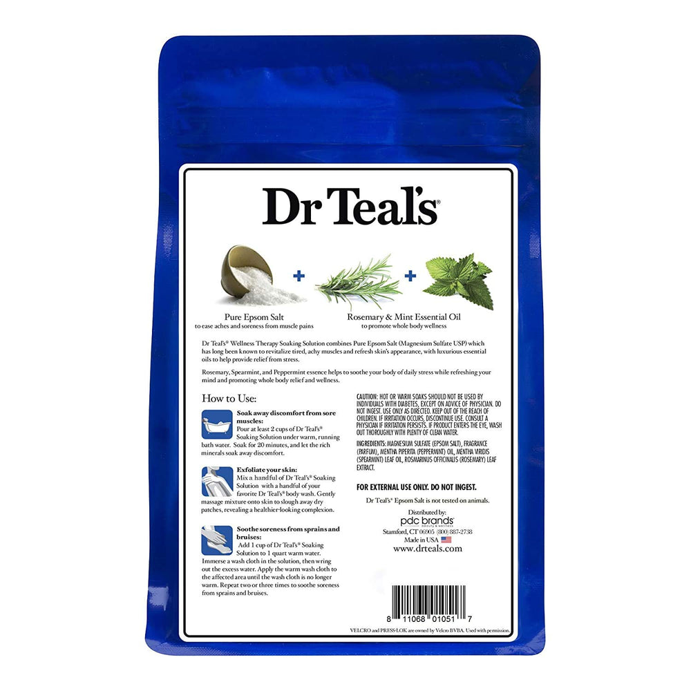 Dr Teal's combo-pack bath setup with Lavender and Wellness Therapy.