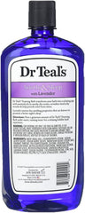 Foam close-up shows Dr Teal's bath with Epsom salts soothing muscles